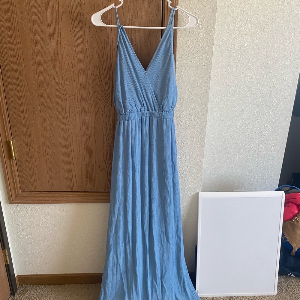 Lulu's Sky Blue Maxi Dress